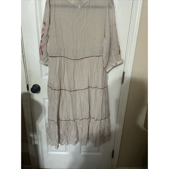 Anthropology Fig and Flower Women’s Embroidered Peasant Dress XL NWOT - Picture 7 of 7